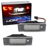 iJDMTOY xenon white 18-SMD license plate light kit delivers bright, even illumination.