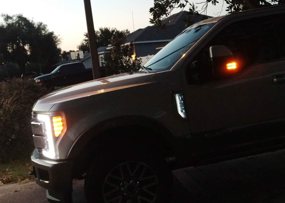 iJDMTOY Xenon white LED wires power from the front light