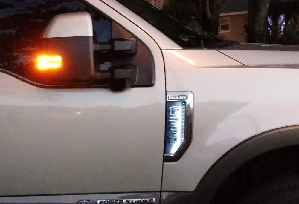 iJDMTOY Xenon white LED wires routed for a clean power path