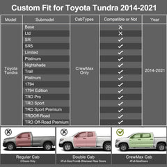 IKABEVEM Toyota Tundra seat covers wipe-clean surface
