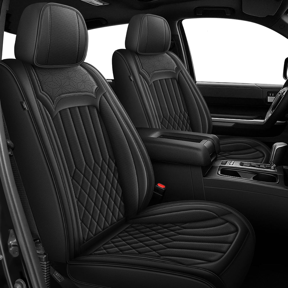 IKABEVEM Toyota Tundra full-set seat covers with tailored five-seat fit