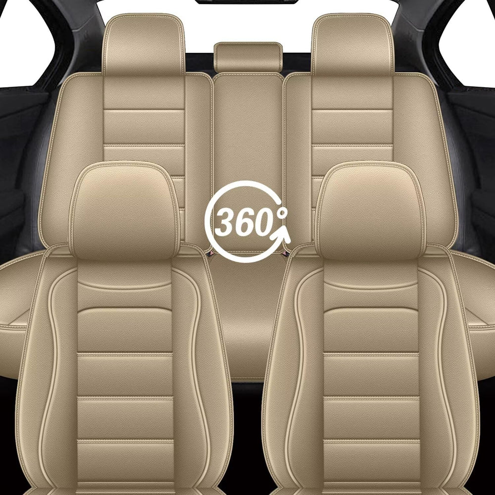 IKABEVEM Easy installation seat cover kit in beige for Nissan Frontier