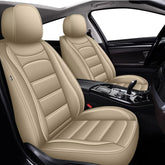 IKABEVEM Nissan Frontier full-set beige seat covers protect interior