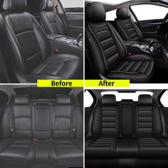IKABEVEM Passat waterproof faux-leather cover shields from spills and stains.