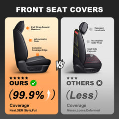 IKABEVEM RAM seat covers quick install buckles black easy fit.