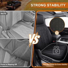 IKABEVEM RAM seat covers heat and cooling function enabled black comfort year-round.