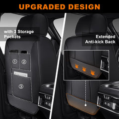 IKABEVEM RAM seat covers waterproof stain-resistant black guard against spills.