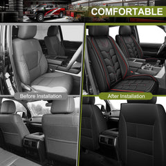 IKABEVEM Two-piece front cover set for crew cab protection