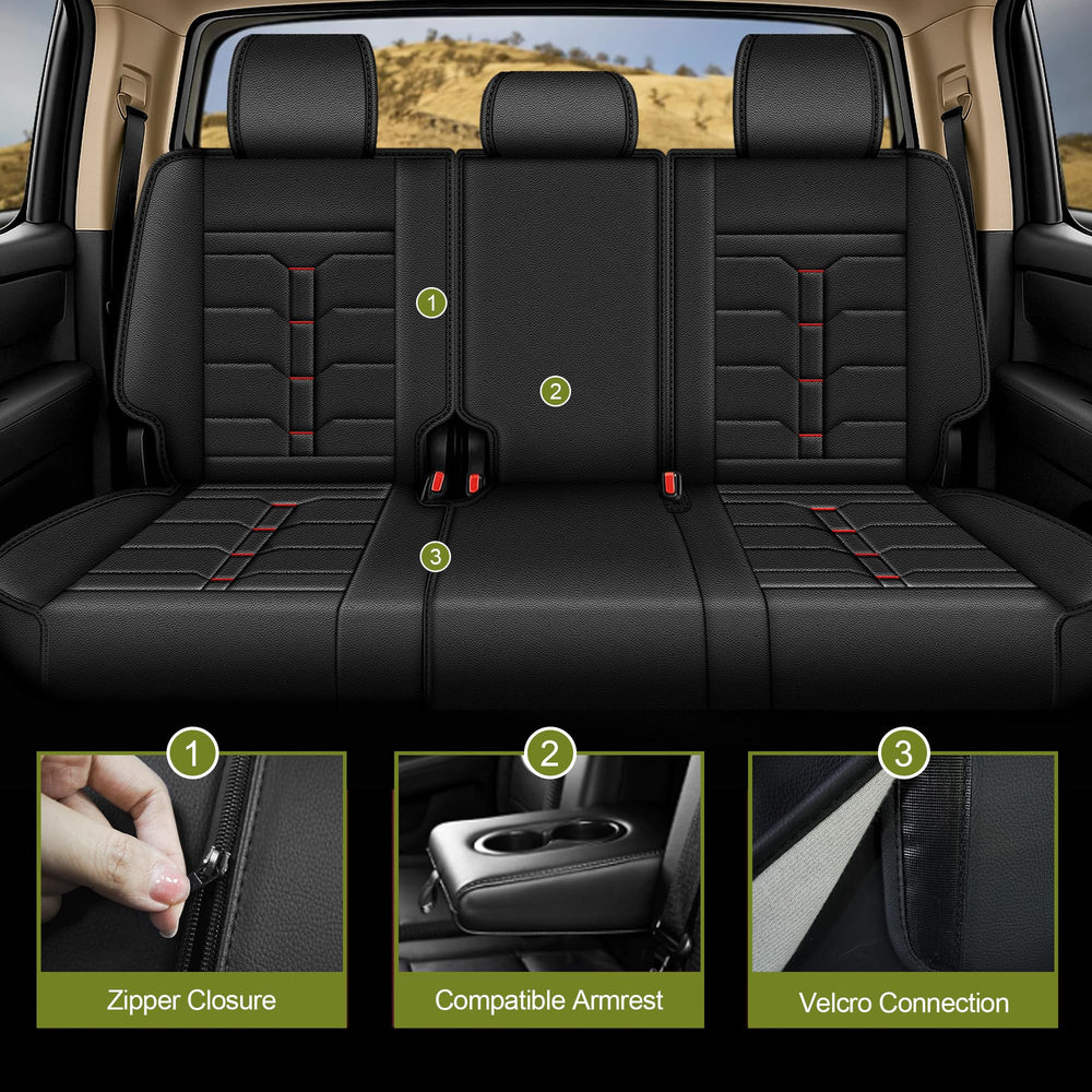 IKABEVEM Tundra seat covers front-seat pockets organize essentials for quick access