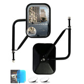 IKER doors-off mirrors offer wide-view for Jeep Wrangler safer lane changes.