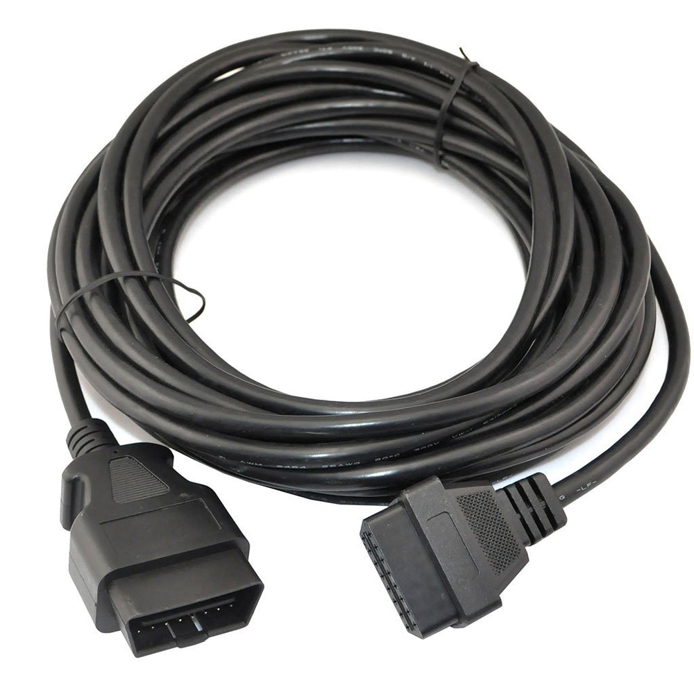 iKKEGOL OBD2 extension cable shows 33 ft reach for flexible diagnostics.
