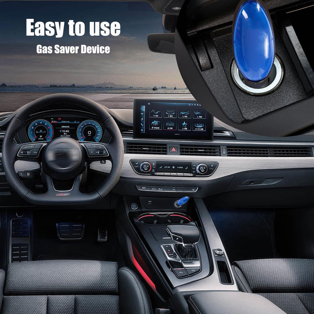 Ikokei Gas Saver on a road-ready car for travel efficiency