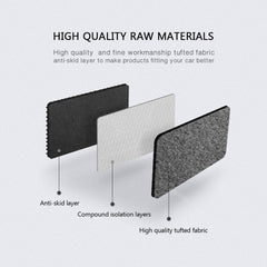 IKON MOTORSPORTS OEM-fitment Civic floor mats in gray for precise alignment