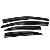 IKON MOTORSPORTS window visor on Honda Civic 2006-2011 in smoke acrylic improves sleek protection