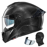 ILM 861C carbon fiber helmet front view for lightweight street riding.