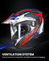 ILM 909F locking system enables glove-friendly open-face conversion.