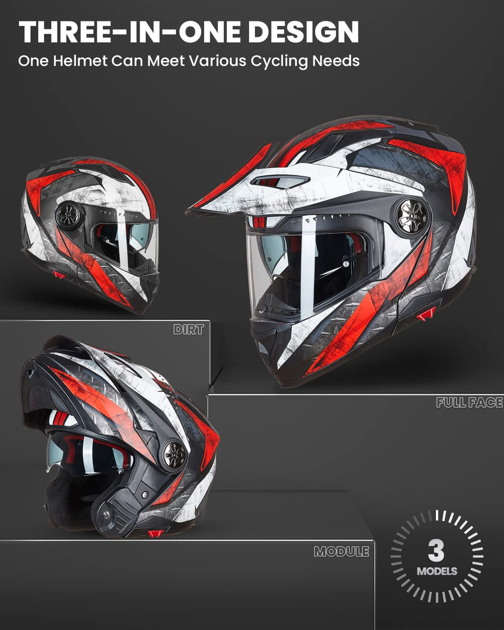 ILM 909F modular open-face setup for versatile street and off-road use.