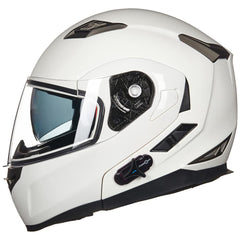 ILM 953PRO front view shows integrated Bluetooth helmet for seamless on-road communication