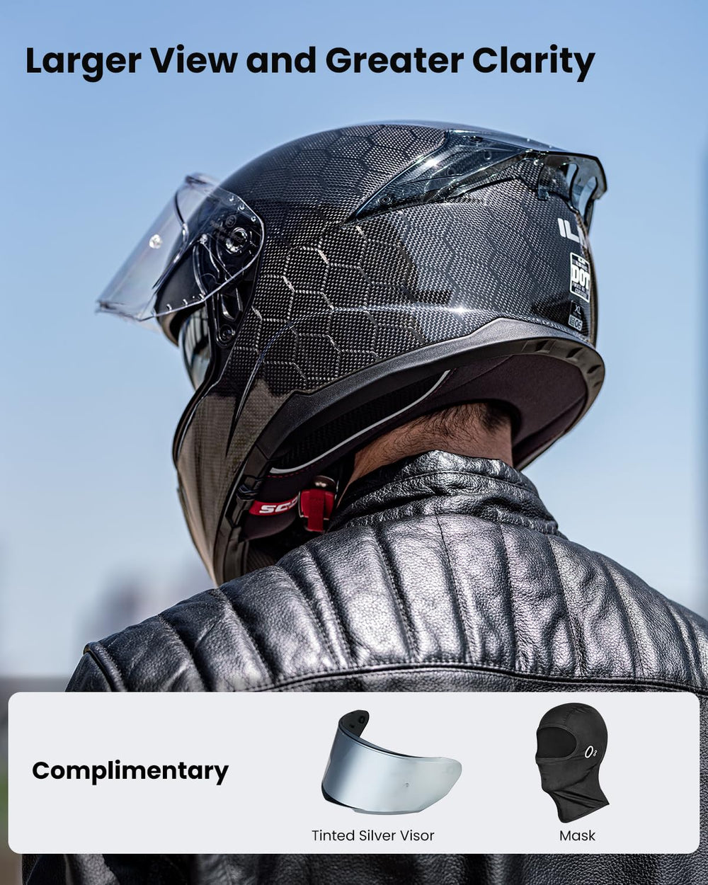 ILM dual visor system for quick shade and clear visibility