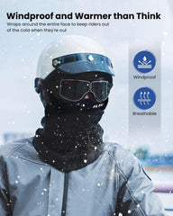 ILM fleece interior traps warmth and shields against wind.