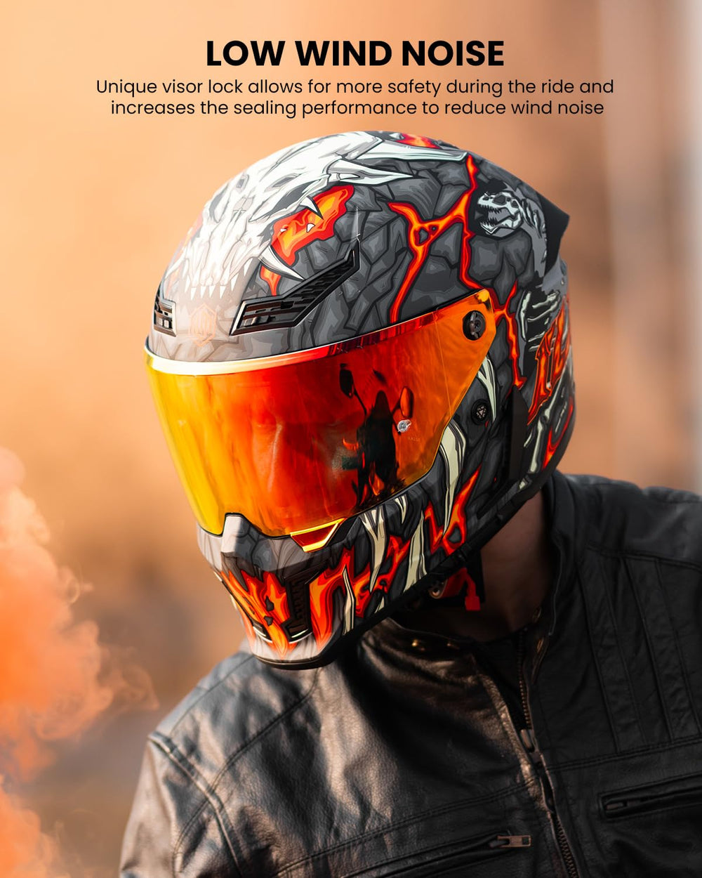 ILM MF509 Day1 orange XL Pinlock70 lens prevents fog during commutes.