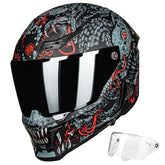 ILM MF509 Mythology Red front view helmet for daily riding comfort.