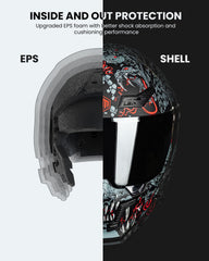 ILM MF509 Mythology Red ventilation system keeps air flowing.