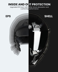 ILM MF509 two head models tailor fit for European and American riders.