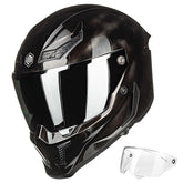 ILM MF509 war damaged gray XL outer visor offers clear daytime view.