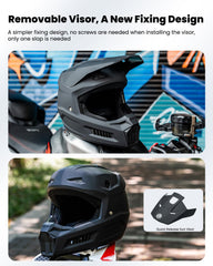 ILM MT601Y goggles included with the helmet for clear visibility