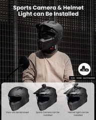 ILM Z302 with visor blocks sun and debris for clearer visibility
