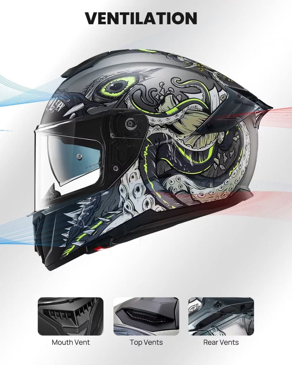 ILM outer visor supports Pinlock compatibility to reduce fog.