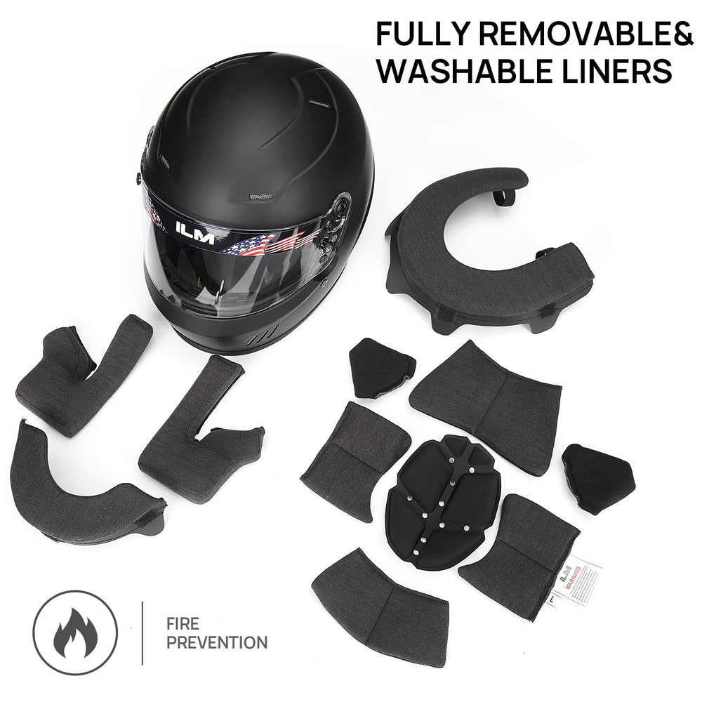 ILM Snell SA2020 compatible with HANS/HNR inserts for neck protection