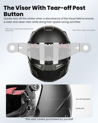 ILM Snell SA2025 chin strap area with secure D-ring hardware