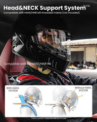 ILM Snell SA2025 interior EPS padding for comfort and impact absorption