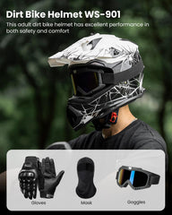 ILM WS901 helmet side view showing durable off-road shell design