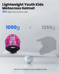 ILM Youth ATV Helmet Starlight Pony with gear kit included for convenience.
