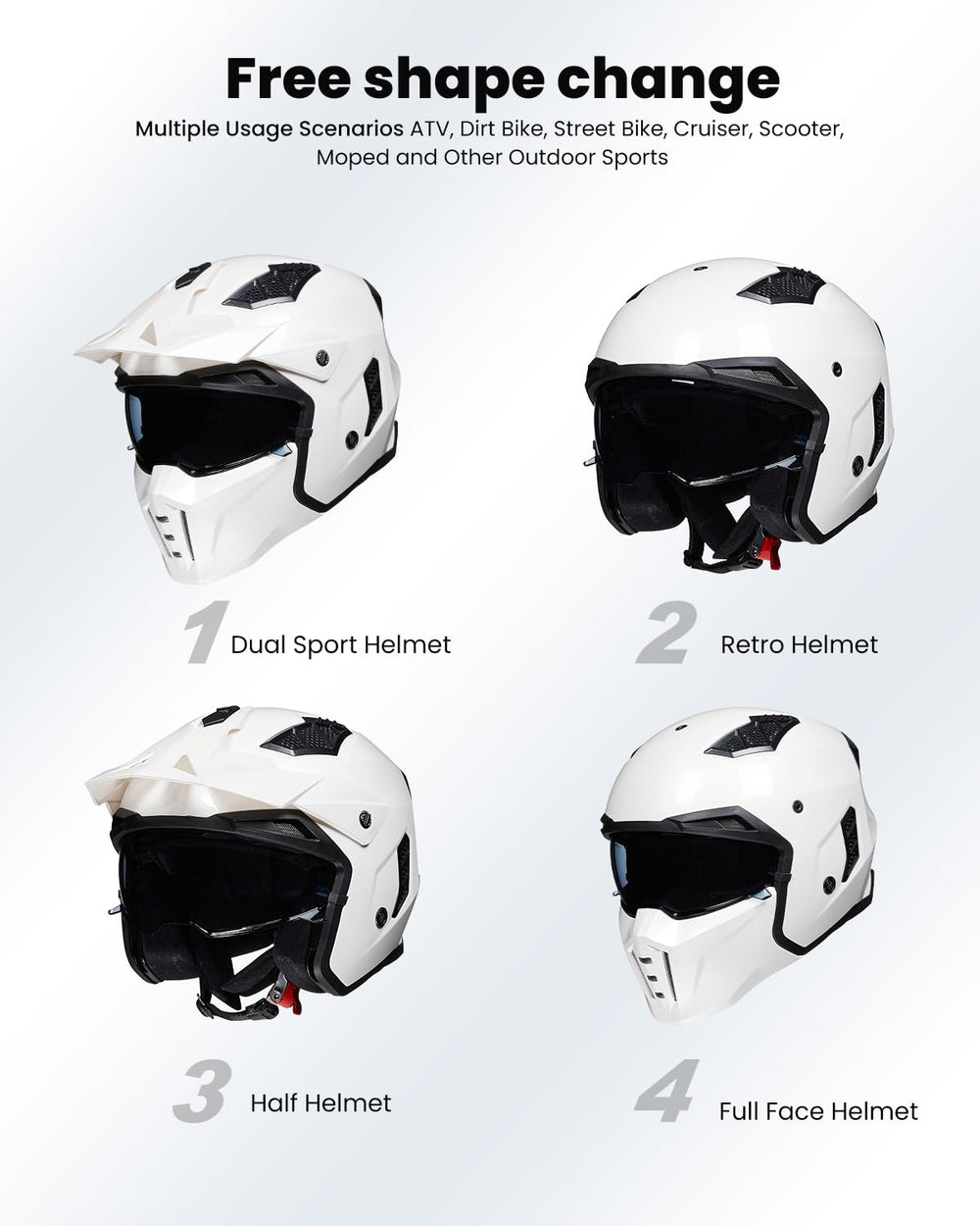 Detachable brim with adjustable angles for customizing shade