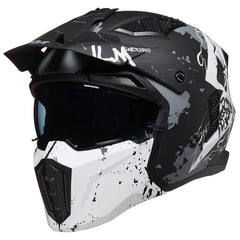 ILM Z302 open-face helmet front view with protective shell.