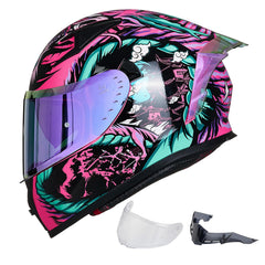 ILM Z501 clear visor for crystal-clear road visibility and all-day riding comfort.