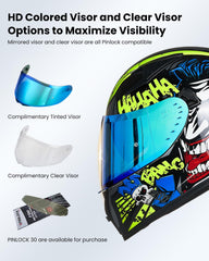 ILM Z501 mirrored visor to reduce glare during bright days