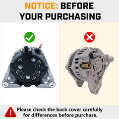 Ilonpa 160AMP alternator label highlights key specs and compatibility for quick checks