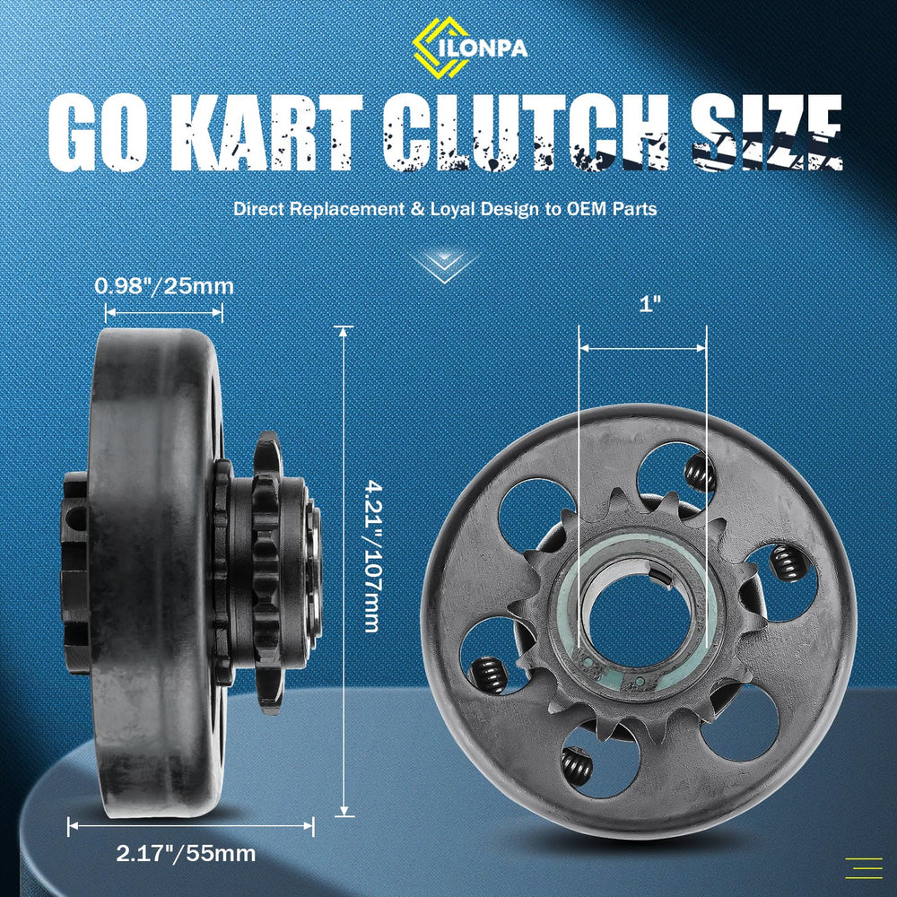 ILONPA centrifugal clutch chain assembly 40-41-420 enables reliable drive.