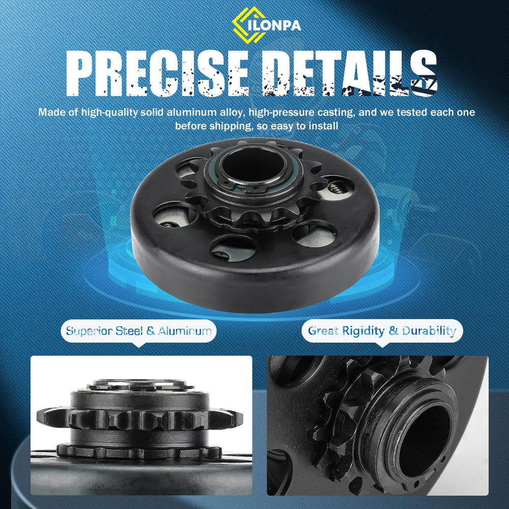 ILONPA centrifugal clutch mounting assembly simplifies installation.