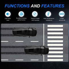 ILONPA brake pads with hardware included for easy installation on US models