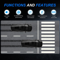ILONPA rear ceramic brake pads for Suzuki SX4/Kizashi—durable, quiet stopping.