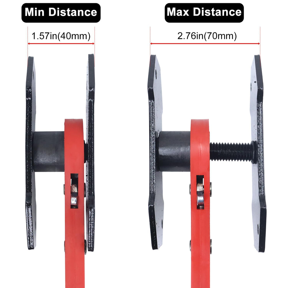 IMAANIIE two extra steel plates for broader caliper compatibility.