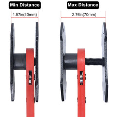 IMAANIIE two extra steel plates for broader caliper compatibility.