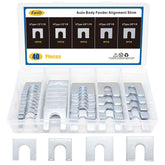 Easily 40pcs auto body Fender Alignment Shim with 3/8-slot and 1/16-inch thickness for precise alignment.