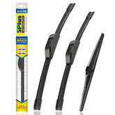 5 PLUS® Silicone Windshield Wipers Replacement for 2001-2007 Toyota Highlander, 2001-2005 Toyota Rav4 Wiper Blades(Set of 3),Automotive Replacement Windshield Wiper Blades For My Car-22"/19"/12"